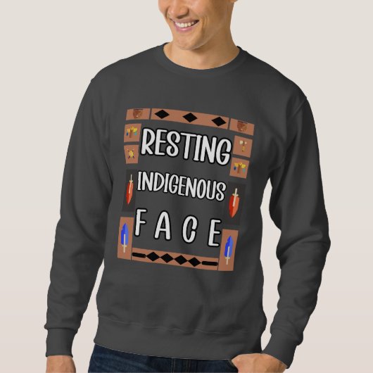 Indigene Gesichter wiederherstellen Sweatshirt (Vorderseite)
