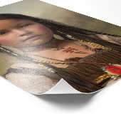 Indigene Girl Native American Foto Erweiterung (Ecke)