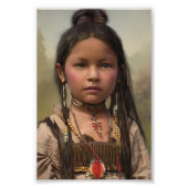 Indigene Girl Native American Foto Erweiterung (Vorne)