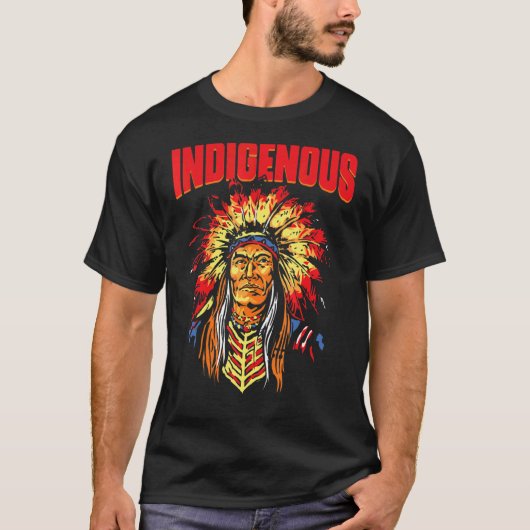 Indigene Indigene Indigene Hand Indisches Blut T T-Shirt (Vorderseite)