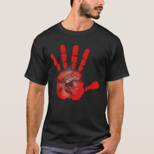 Indigene Indigene Indigene Hand Indisches Blut T T-Shirt