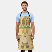 Indigene indigene Ornamentalgeschichte der Indiane Schürze (Getragen)