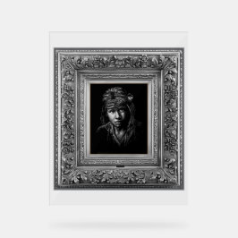 Indigene Indigene Ureinwohner. Acrylschild