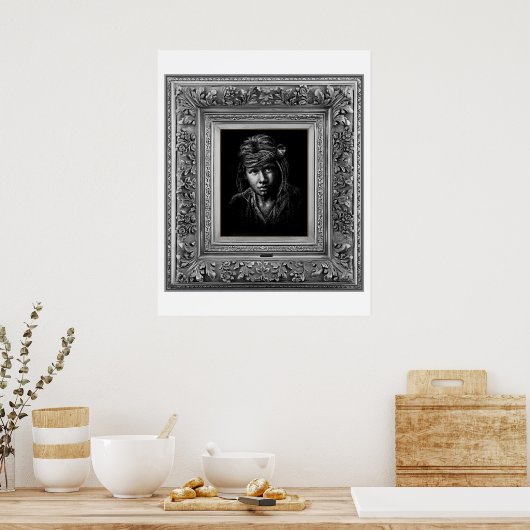 Indigene Indigene Ureinwohner. Poster (Küche)