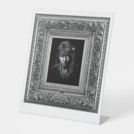 Indigene Indigene Ureinwohner. Sockelschild