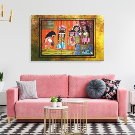 Indigene Leinwanddruck (Insitu (Wohnzimmer))