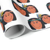 Indigene Menschen Geschenkpapier (Rolleneckpunkt)