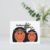 Indigene Menschen Postkarte (Stehend Vorderseite)