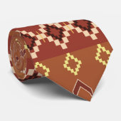 Indigene Print-4-Krawatte Krawatte (Gerollt)