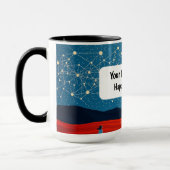 Indigene Sternenlicht-Lagerfeuer-Konstellation Tasse (Links)