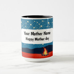 Indigene Sternenlicht-Lagerfeuer-Konstellation Tasse