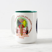 Indigene Totem-Familie Kaffeetasse (Vorderseite Links)