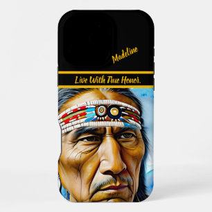 Indigene traditionelle Kleidung: Kunstvolle Note iPhone 16 Pro Max Hülle
