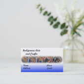 Indigene und indigene Kunst und Handwerk Visitenkarte (Stehend Vorderseite)