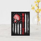 Indigene Usas-Flagge Cherokee Karte (Gelbe Blume)