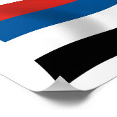 Indigene Völker Kolumbiens Flag Poster Print (Ecke)