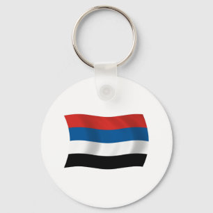 Indigene Völker unter kolumbianischem Flaggenstaat Schlüsselanhänger