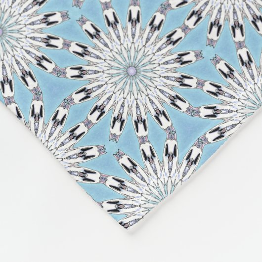 Indigene Winterblüte Fleecedecke (Ecke)