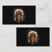 Indigener Amerikanische Ureinwohner Horse Cowboy I Visitenkarte (Vorne/Hinten)