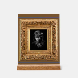 Indigener Indigener Junge Acrylschild