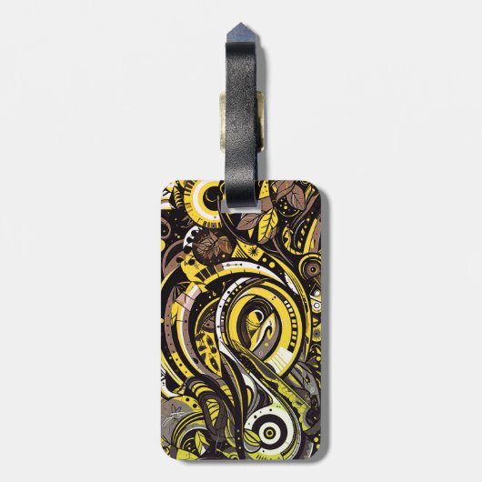 Indigener Infuser Gepäckanhänger (Rückseite vertikal)