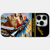 Indigener Wilder Flair Case-Mate iPhone Hülle (Rückseite (Horizontal))