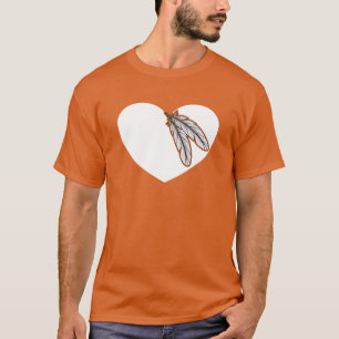 Indigenes amerikanisches Herz Indigener Ureinwohne T-Shirt