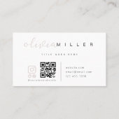 Indigenes amerikanisches Symbol Indigener QR-Code Visitenkarte (Rückseite)