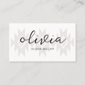 Indigenes amerikanisches Symbol Indigener QR-Code Visitenkarte (Vorderseite)