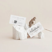 Indigenes amerikanisches Symbol Indigener QR-Code Visitenkarte