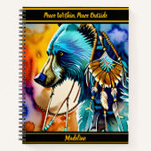 Indigenes Design-Notebook: Künstlerischer Flair Notizblock (Vorderseite)