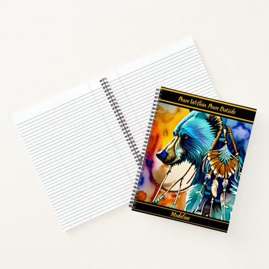 Indigenes Design-Notebook: Künstlerischer Flair Notizblock (Innenseite)