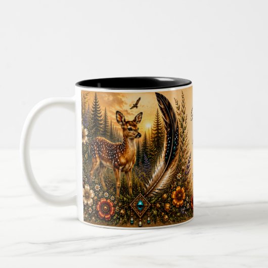 Indigenes Erbe Reh Tasse (Links)