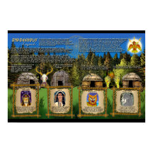 Indigenes Poster Erie Lake Erie Offiziell Merch