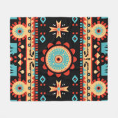 Indigenous Cherokee Nation Fleecedecke (Vorderseite (Horizontal))
