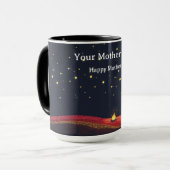 Indigenous Dot Starlit Campfire Constellation Tasse (Vorderseite Links)