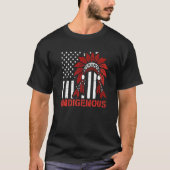 Indigenous Peoples Day USA Flag T-Shirt (Vorderseite)