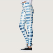 Indigio Aquarell-Druck Leggings (Links)