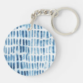 Indigio Aquarell-Druck Schlüsselanhänger (Rückseite)