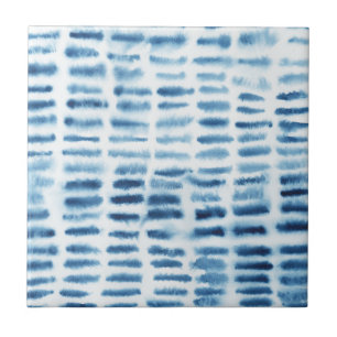 Indigio Aquarelldruck Fliese