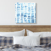 Indigio Wassercolor Print Leinwanddruck (Insitu (Schlafzimmer))