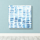 Indigio Wassercolor Print Leinwanddruck (Insitu (Holzboden))