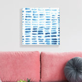 Indigio Wassercolor Print Leinwanddruck (Insitu (Wohnzimmer))