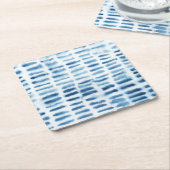 Indigio Wassercolor Print Rechteckiger Pappuntersetzer (angewinkelt)