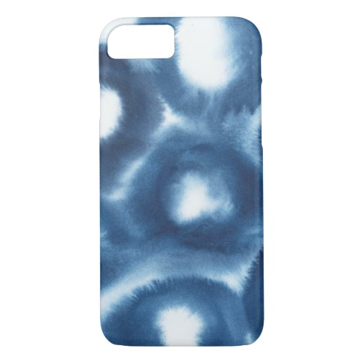 Indigio Watercolor Print Circles Case-Mate iPhone Hülle (Rückseite)