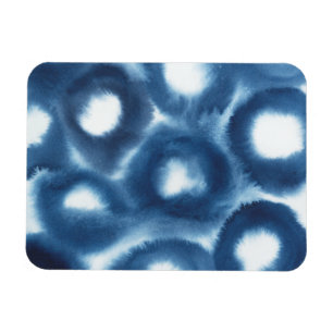 Indigio Watercolor Print Circles Magnet