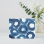 Indigio Watercolor Print Circles Postkarte (Stehend Vorderseite)