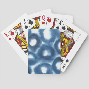 Indigio Watercolor Print Circles Spielkarten