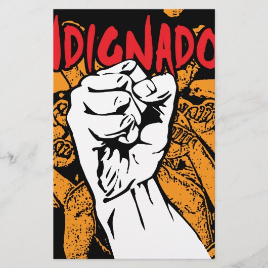 Indignados Briefpapier (Vorderseite)