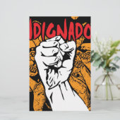 Indignados Briefpapier (Stehend Vorderseite)